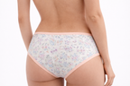 Wonnita Cotton Spandex Mid-Waist Hipster Panties  Pack of 5 | Assorted Colors & Prints