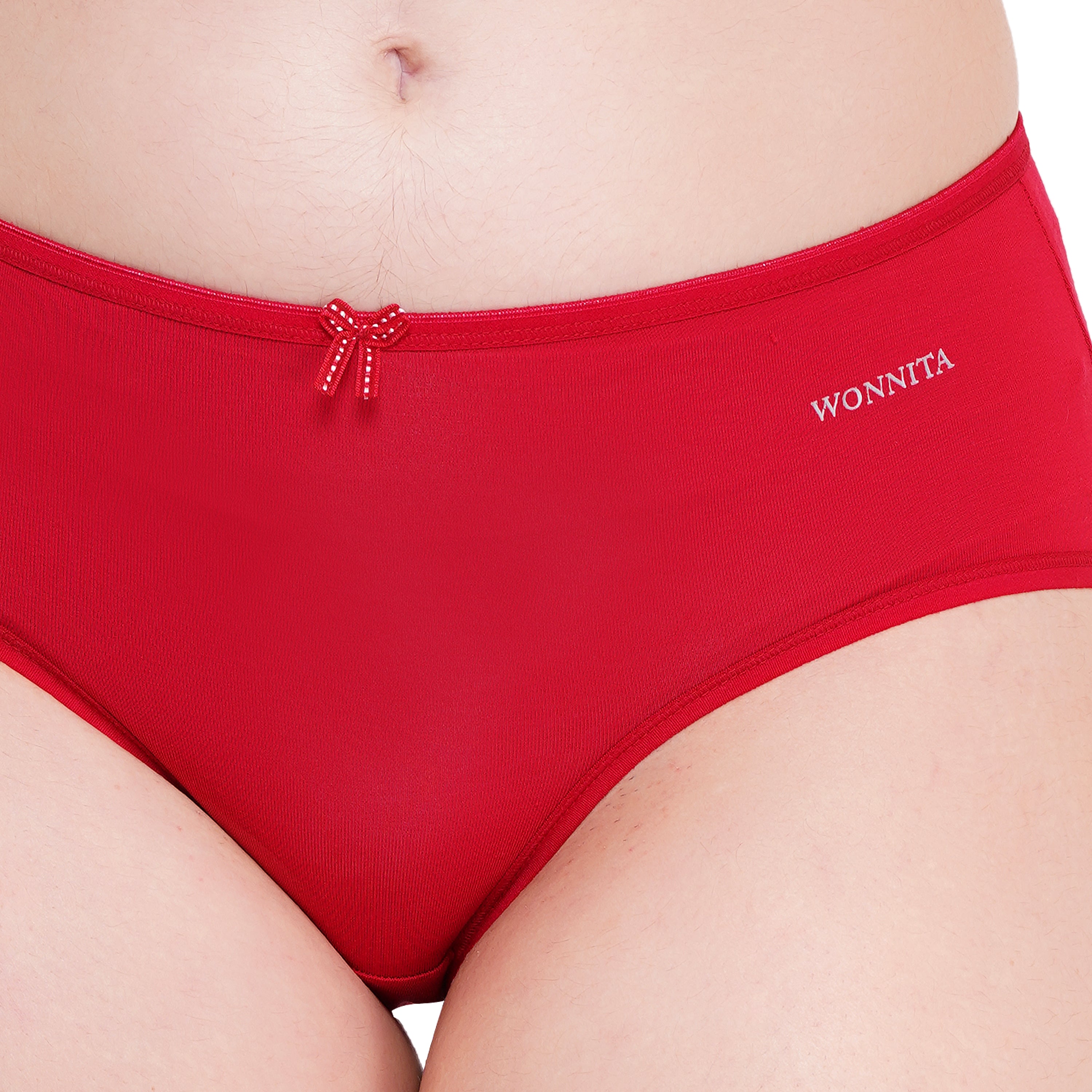 Wonnita Micro Modal Mid-Waist Hipster Panty – Pack of 5 (Assorted Colors)