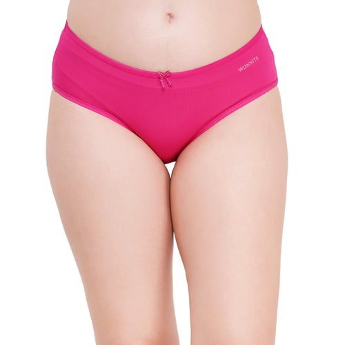 Wonnita Micro Modal Mid-Waist Hipster Panty – Pack of 5 (Assorted Colors)